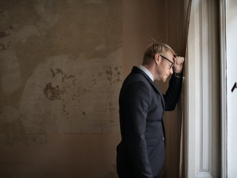 Desperate Evicted Male Entrepreneur Standing Near Window 3771129